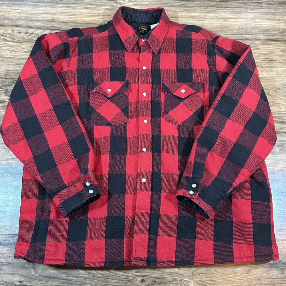 VTG Saddle King Mens XL 17.5X34.5 |Red| Made In USA Insulated Western Jacket